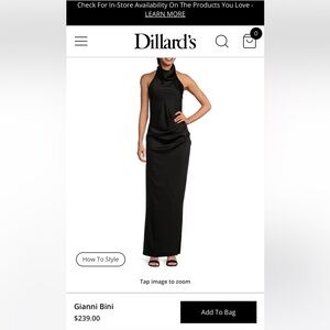 Gianni Bini Elegant Black Maxi Dress